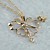 Zircon Butterfly Pattern Earrings & Necklace Jewelry Set