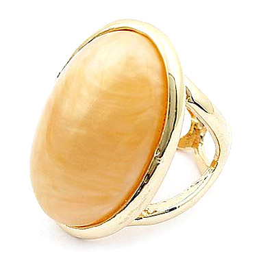Elegant Temperament Gold Gemstone Ring