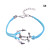 Anchor Hook Pattern Leather Alloy Charm Bracelet